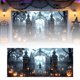 thumbnail image 1 of Banderas Decorativas De Halloween Para Garaje, Exterior E Interior, Artículos Para Fiestas, Letrero Decorativo Con Temática De Calabazas Y Murciélagos Terroríficos, 1 of 6