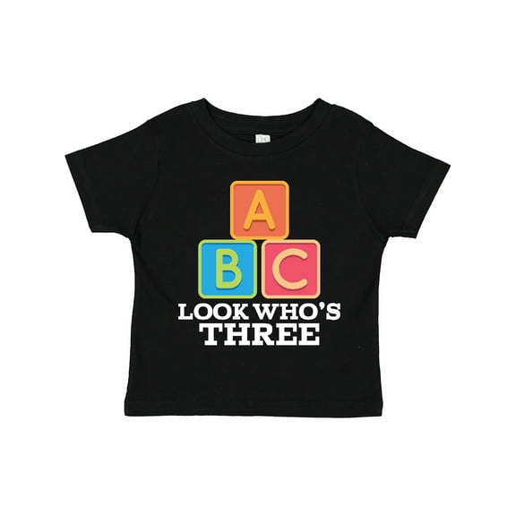 Inktastic 3rd Birthday 3 Year Old Alphabet Boys or Girls Toddler T-Shirt