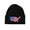 Black, variant on USA Country Patch Cuffed Beanie - Hot Pink
