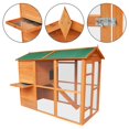 Pawhut Deluxe Large Backyard Chicken Coop/Hen House with Outdoor Run