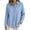 Light Blue, variant on TGSLY Linen Snap Button Down Tops for Women Lightweight Soft Collared Long Sleeve Textured Shirts Dressy Casual Solid Color Fall Blouses with Pocket X-Large