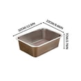thumbnail image 1 of Stainless Steel Cat Litter Box Extra Large Metal Kitty Litter Pan for Rabbits Small Pets Rustproof Non-Stick Easy Clean Odor Resistant Smooth Surface for Home Use, 1 of 1