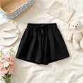 thumbnail image 5 of Girl’s Bermuda Shorts Elastic Waist Drawstring Casual Bottoms Summer Loose Knee Length Sports Shorts 2-9 Years, 5 of 6