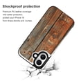 thumbnail image 2 of Compatible with iPhone 11 12 13 mini 14 15 16 Pro Max Plus Wallet Case with Card Holder, PU Leather Kickstand Card Slots Case ( Wood, iPhone 11), 2 of 7