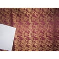 thumbnail image 3 of Silk Brocade fabric Burgundy x metallic gold color 44" wide BRO714[3], 3 of 4