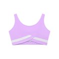 thumbnail image 4 of Kaerm Kids Girls Camisole Sport Bras Crop Top Sleeveless Gymnastics Dance Yoga T-Shirt Activewear Light Purple 14, 4 of 6