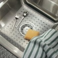 InterDesign Euro Plastic Protective Kitchen Sink Protector Mat, Clear