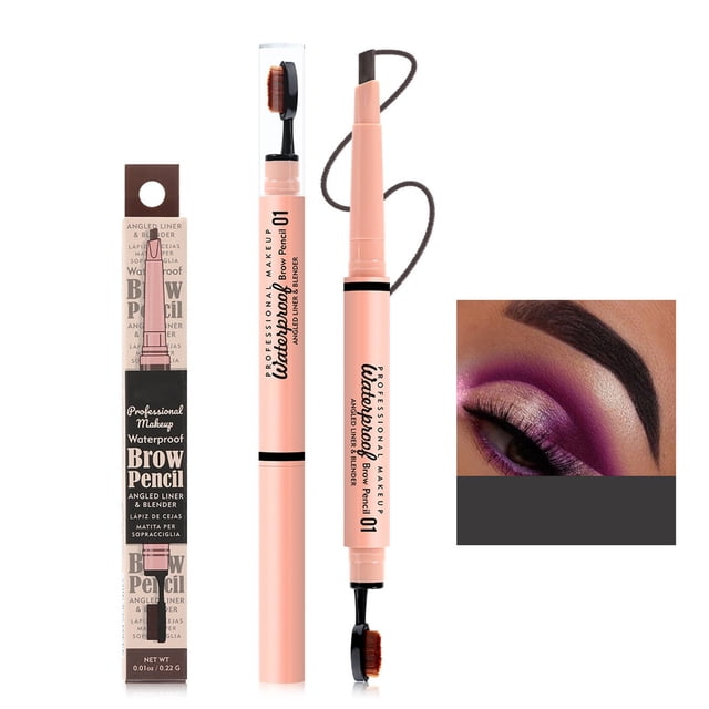 Eyebrow Pencil Double Ended Eyebrow Pencil With Replacement Tip No Need To Sharpen And Not Easy To Fade Eyebrow Pencil Double Ended, Eyebrow Pencil for Women