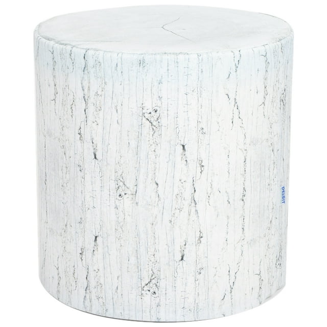 Delsit Pouf and Footstool Ottoman - Waterproof Round Stool for Indoor and Outdoor Use, Room Decor & Furniture with Removable Cover, Made in Europe