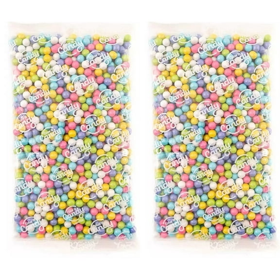 Color It Candy Decorative Sixlet Chocolatey Candy Pegs, Spring Mix, 2 lb. Bag