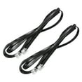 thumbnail image 1 of Uxcell 2 Paquete de Cable Telefónico, Cable de Teléfono de 4.9ft RJ12 6P6C Macho a Macho para Manos Libres en Casa, Oficina, Negro, 1 of 6