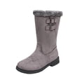 thumbnail image 2 of OKBOP women's snow boots winter snow Waterproof Mid-Calf Snow Platform 40 Gray Sizes, 2 of 5
