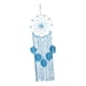 thumbnail image 5 of Colgante de pared de macramé bohemio con borlas trenzadas Azul, 5 of 9