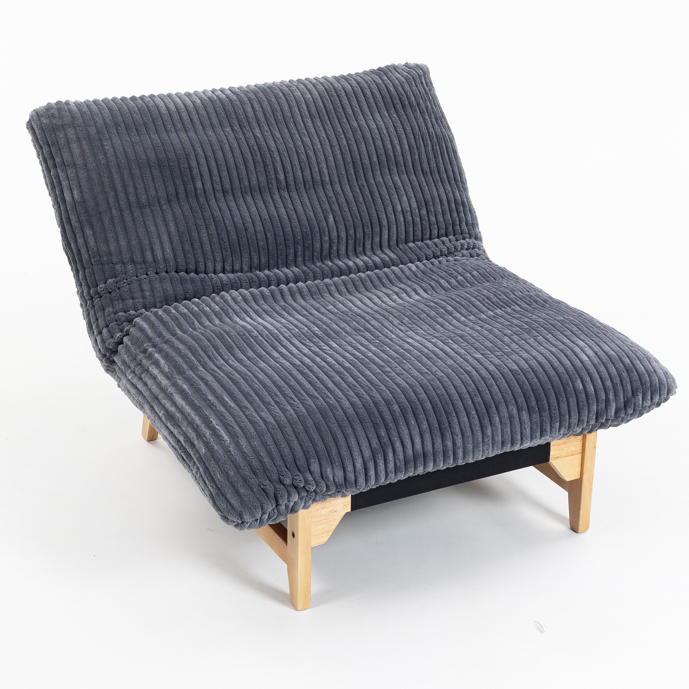 PORKISS Bean Bag Chair for Adults, Comfy Sofa Bean Bag Couch Lounge Soft Corduroy Material Furniture Gift High-Quality Lazy Sofa, Casual Single Sofa, Dark Grey