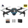 thumbnail image 2 of Juguetes De Vuelo Cámara 4K RC Drone Giroscopio de 6 ejes LED Cuadricóptero de control remoto con 2 baterías Likrtyny libre de BPA, 2 of 9