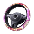 thumbnail image 5 of YFYANG Universal Elastic Retro Abstract Circle Pattern Car Steering Wheel Cover, Non-Slip Sweat Absorbent, 5 of 8