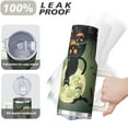 thumbnail image 4 of 40oz Halloween Tumbler with Handle – Skull Ghost Witch Drinkware with Lid and Straw – Creepy Theme Travel Cup – Halloween Birthday Gifts, 4 of 5