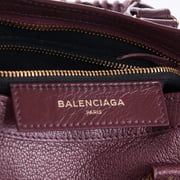 Balenciaga City Prune Purple Goat Leather Small Shoulder Bag 432831