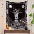 thumbnail image 3 of Tapiz de pared con diseño de árbol de la vida, microtela, 150 x 130 cm, 3 of 3