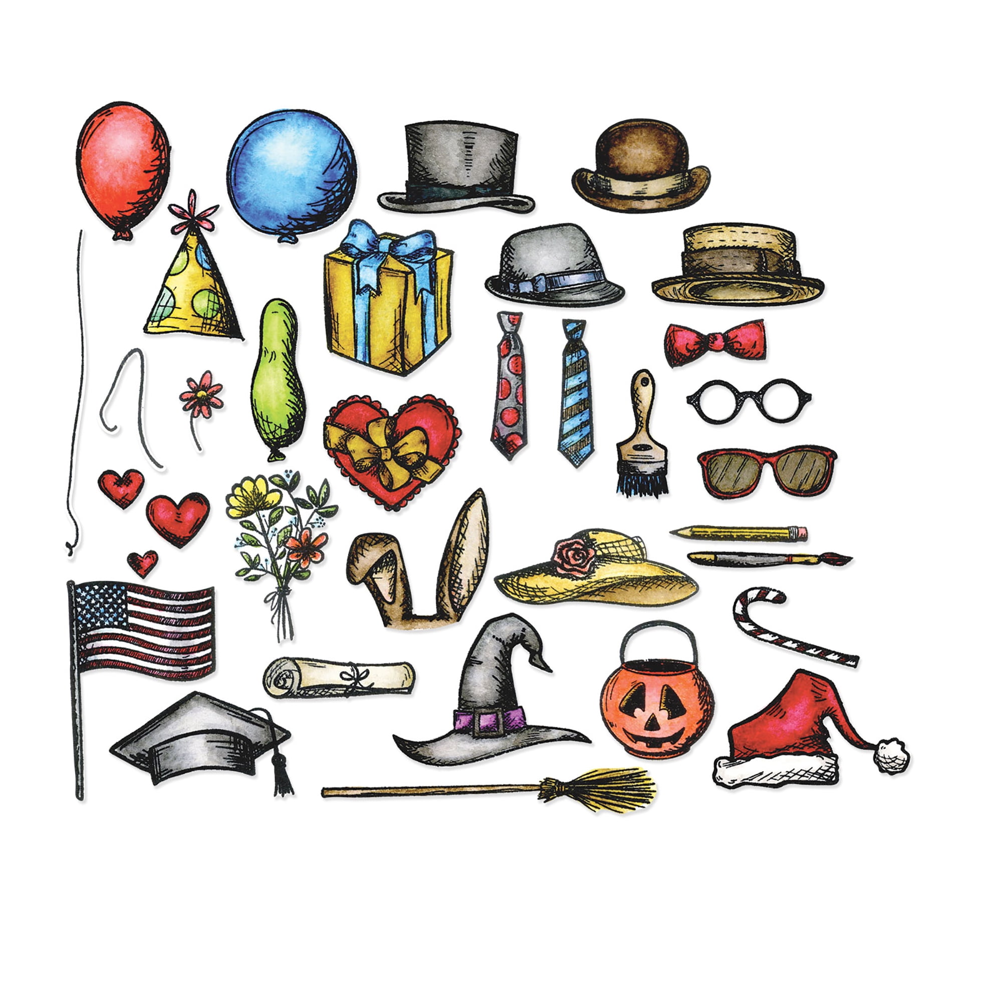 Sizzix Framelits Dies 18//Pkg By Tim Holtz-Bird Crazy