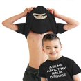 thumbnail image 3 of Wontive Ask Me About My Ninja Disguise T-shirts Tees Parent-child Interaction Game Tops compatible Men Tshirt Boy Shirts Clothing Kid, 3 of 3