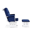 thumbnail image 2 of Suite Bebe Cleo Storage Glider and Ottoman, White Finish with Navy Cushions, 2 of 3