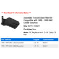 thumbnail image 2 of Automatic Transmission Filter Kit - Compatible with 1993 - 1999 GMC C1500 Suburban 1994 1995 1996 1997 1998, 2 of 2
