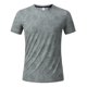thumbnail image 4 of Ceisia Men's Textured Print Sport T-shirt Slim Fit Short Sleeve Round Neck Breathable Running Casual All Season Tee Tops Green M Gifts, 4 of 7