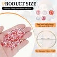 thumbnail image 2 of Uxcell 1Set Glass Seed Beads, 1.5-4.5mm Small Embroidery Bugle Beads Assorted Tube Bead Loose Kit for Jewelry Making DIY Craft Beading Bracelets Necklace Earring (Rose), 2 of 7