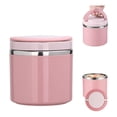 thumbnail image 1 of Termo para Comida y Sopa - Lunch Box de Acero Inoxidable con Asa, Tapa Sellada Antifugas, Contenedor Térmico para Trabajo, Viajes o (Rosa), 1 of 4