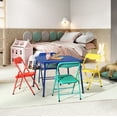 thumbnail image 6 of Homy Casa Folding Play Table Set with 4 Chairs, Ideal for Toddler Playroom Classroom Activity Playset, Multicolor, 6 of 10
