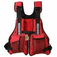thumbnail image 2 of Adult Fishing Life Jacket Kayak Life Vest Sailing Swimming Buoyancy Aid Waistcoat with Multi-Pockets and Reflective Stripe, 2 of 6