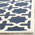 thumbnail image 3 of Safavieh Cambridge 6' X 9' Hand Tufted Wool Rug in Navy Blue and Ivory, 3 of 3