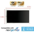 thumbnail image 2 of GE Pro Crystal Indoor Amplified HDTV Antenna, 50-mile Range, VHF UHF 1080P 4K Ready, 2 of 11