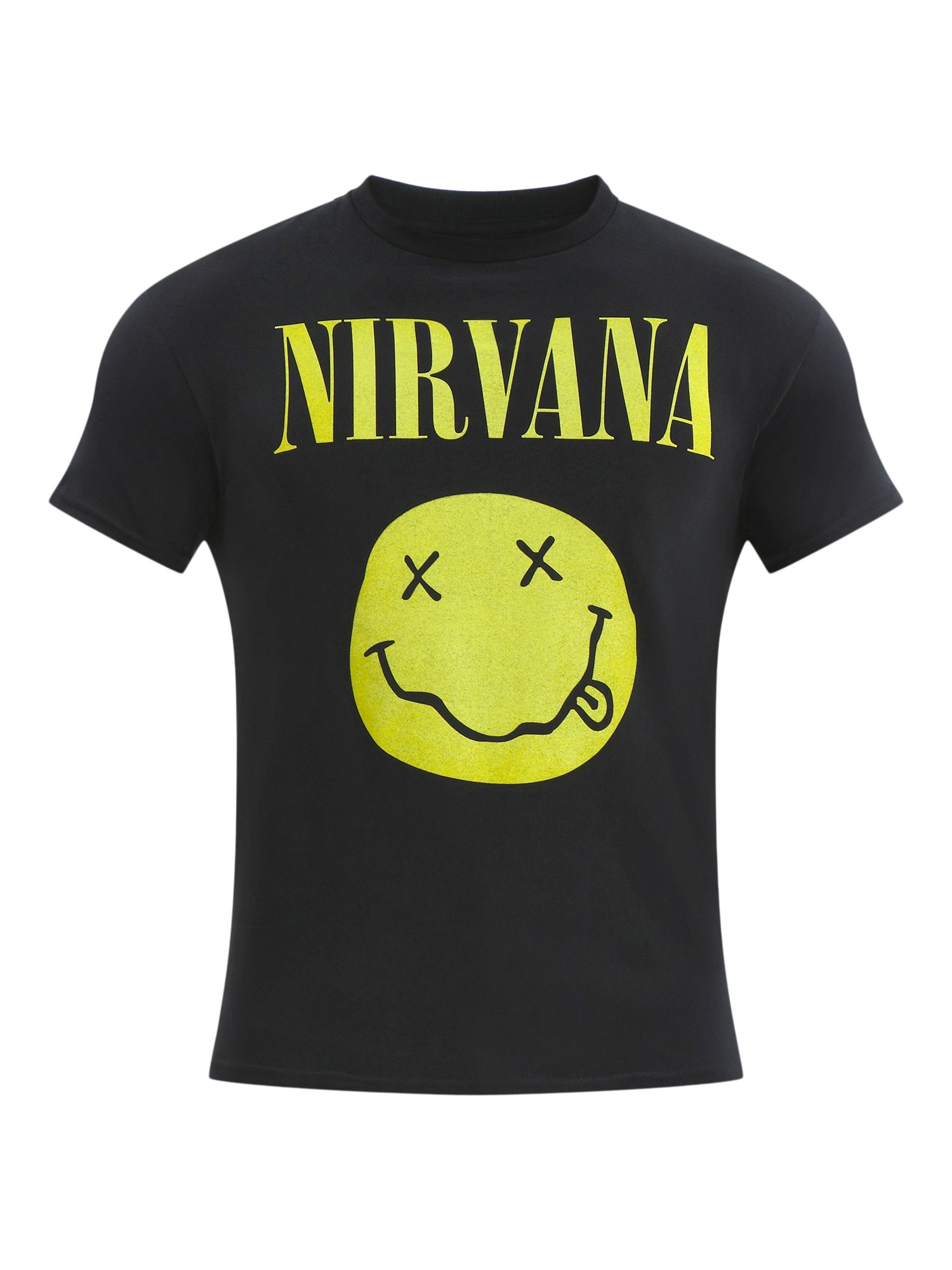 Nirvana Men's Smiley Logo Graphic T-Shirt photo 5