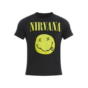 Nirvana Smiley Men's and Big Men's Graphic Tee Smiley, Sizes XS-3XL