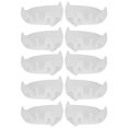 thumbnail image 4 of 5 pares de separadores de pies, enderezadores de dedos, separadores de dedos para pedicura, para juanete valgo, blanco, 4 of 10
