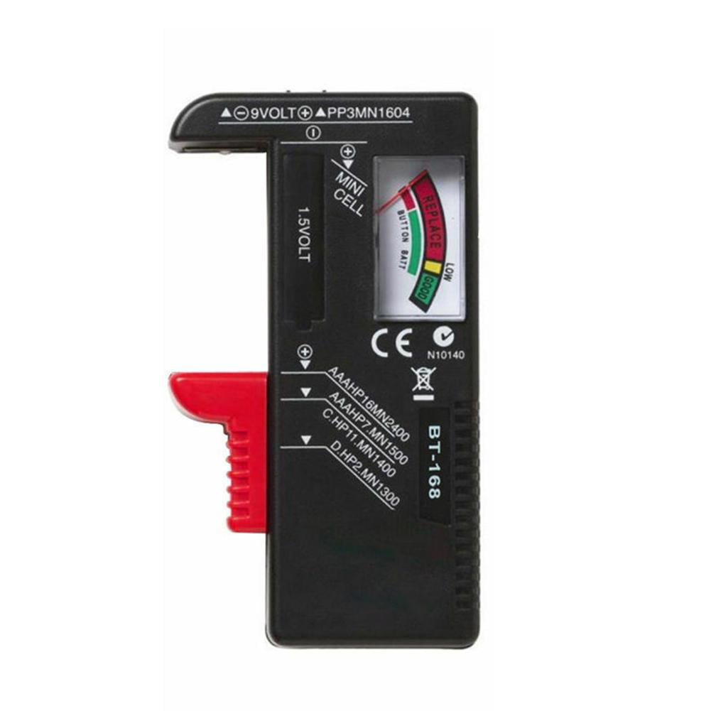 Comprobador de Carga para Baterías y Pilas Tipo AA AAA 9V Boton CR20  Medidor Tester 2354
