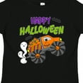 thumbnail image 4 of Inktastic Happy Halloween-monster Truck with Pumpkins, Bats, Cat,and Ghost Boys or Girls Toddler T-Shirt, 4 of 5