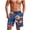 American Eagle Hibiscus Floral, variant on Mens American Flag Swim Trunks Swimming Shorts Quick Dry Swim Trunks Board Shorts Beach Bathing Suit Swimwear with Pockets American Flag Eagle Man 4XL