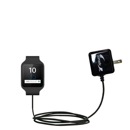 Gomadic Intelligent Compact AC Home Wall Charger suitable for the Sony SWR50 - High output power with a convenient, foldable plug design - Uses TipExc