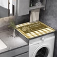 thumbnail image 3 of Flowers Washer Dryer Dust Cover Mat For Top Creative Washing Machine Dust Cover Pad Fast Drying Absorbent Mat Top Protector Mat for Kitchen Laundry Room (Retro Style, 23.6 * 19.7''), 3 of 8