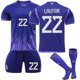 thumbnail image 1 of S (160-170 CM) Argentina Men's Away World Cup Jersey Lautar # 22 Camiseta de fútbol Camiseta Shorts Kits Fútbol Conjuntos de 3 piezas para niños adultos esquí esquí Gafas de esquí, 1 of 3