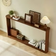 thumbnail image 4 of Barara King Console Table, Entryway Table, Display Shelf,70.1" Narrow Wooden Console Sofa Table for Entranceways, Corridors, and Front Door, Walnut, 4 of 10