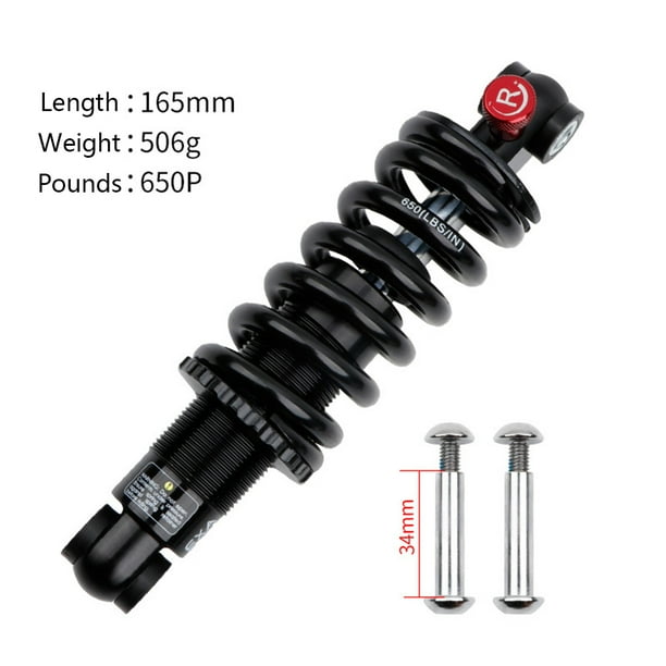 MTB Mountain Bike Air Rear Shock Absorber Adjustable Damping Travel