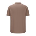 thumbnail image 4 of ZRGHAOYLQ Henley Shirt Big and Tall Mens Quater Zip Shirts Short Sleeve Plus Size Solid Tees Slim Fit Cooling Dress Shirt Lightweight Workout T Shirts, 4 of 6