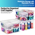 thumbnail image 5 of Sorbus 12-Piece Sewing and Craft Material Storage Container Set with Lids - Storage for Sewing Materials, Small Beads, Accessories and More, 5 of 11