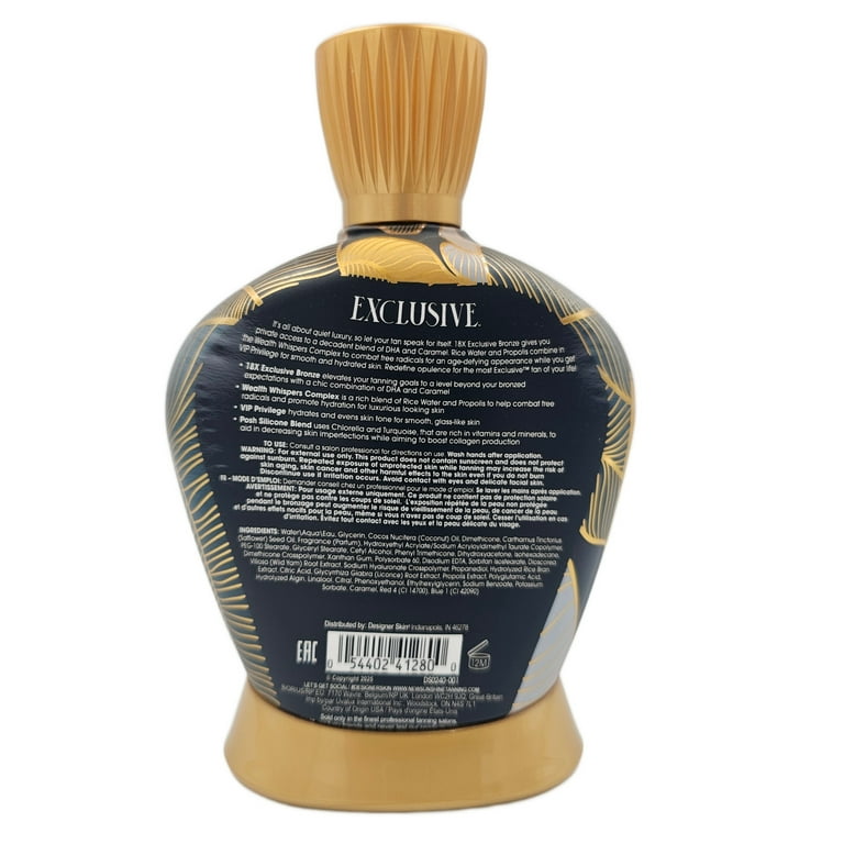 Designer Skin Exclusive 18x Exclusive Bronzer Tanning Lotion
