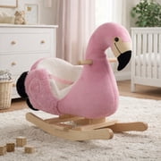 Ponyland Flamingo Rocking Chair for Infants and Toddlers - Plush Toy with Safety Features