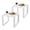 White, variant on Gymax Outdoor Side Table Set of 2 18'' Weather Resistant Adirondack Table Patio Blue